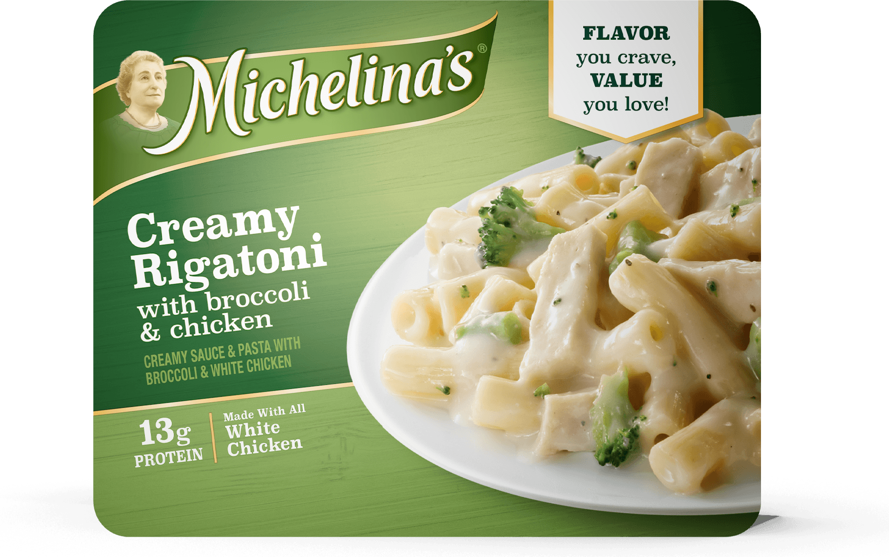 Creamy Rigatoni with Broccoli & Chicken Michelina's Frozen Entrees