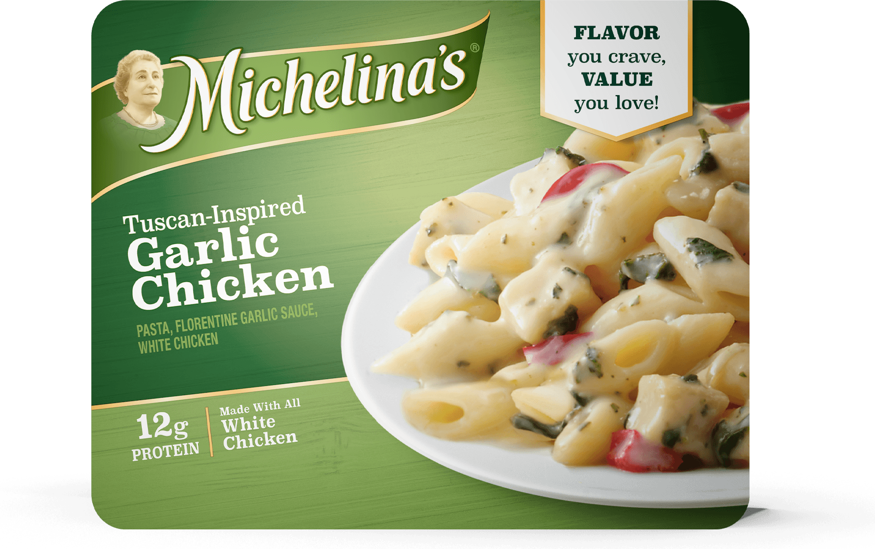 Tuscan-Inspired Garlic Chicken - Michelina's Frozen Entrees