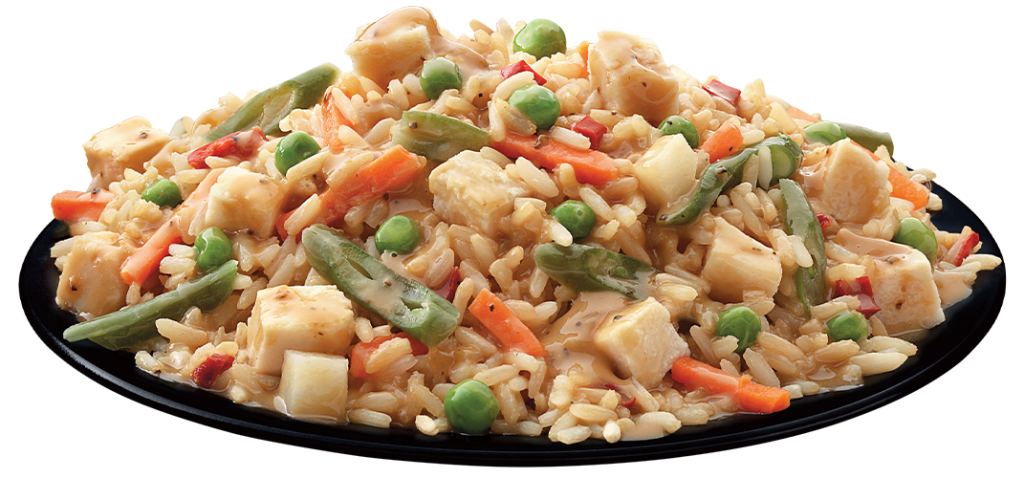 Stir Fry Rice & Vegetables with White Chicken