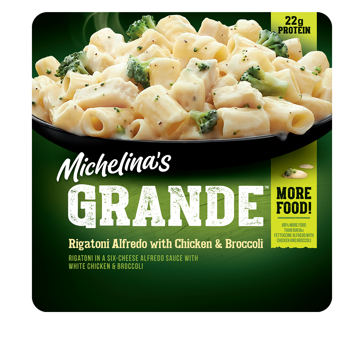 Rigatoni Alfredo with Chicken & Broccoli Michelina's Frozen Entrees